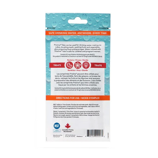 Pristine Water Purification Tablets