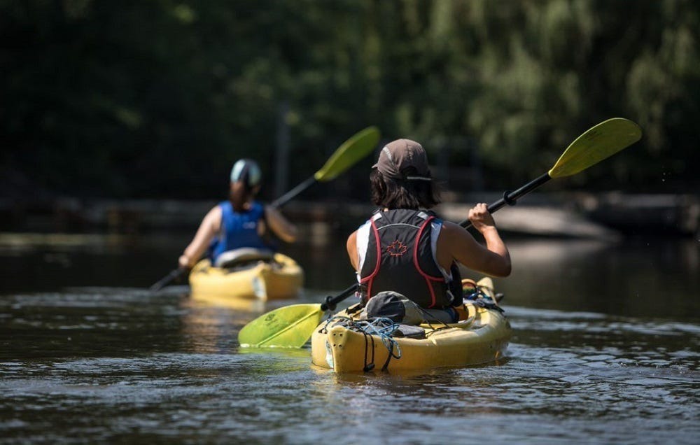 Kayakistes, à vos pagaies