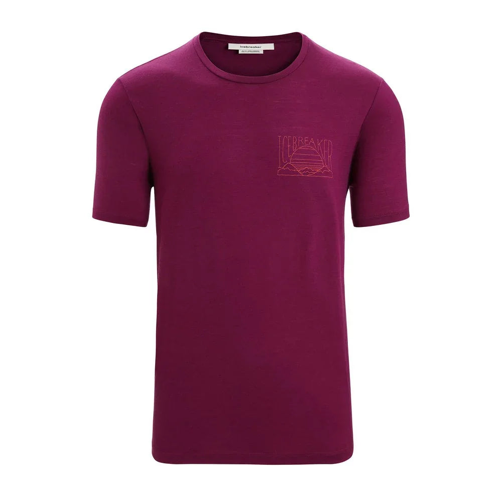 T-shirt Icebreaker Tech Lite II Mountain Sunset (hommes)