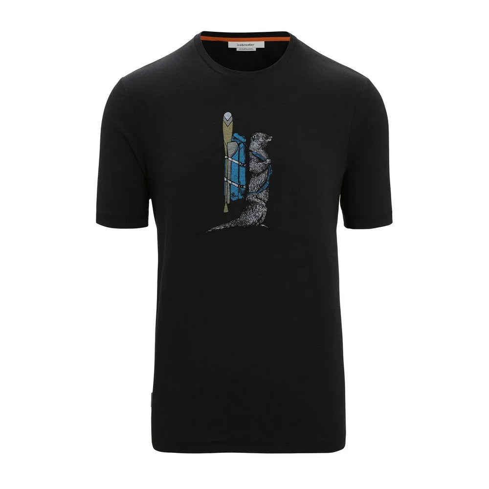T-shirt Icebreaker Central Classic Loutre (hommes)