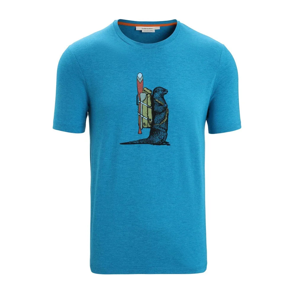 T-shirt Icebreaker Central Classic Loutre (hommes)