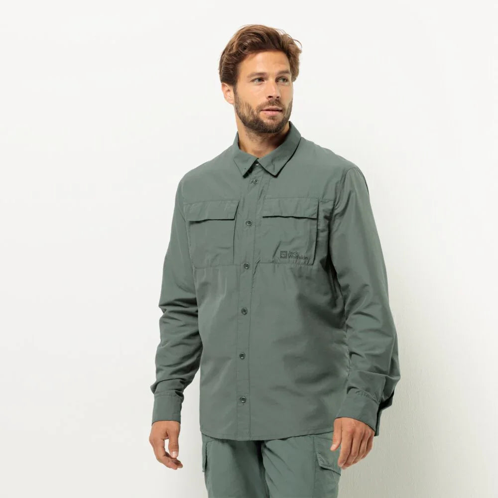Chemise à manches longues Jack Wolfskin Barrier Mosquito Protection (hommes)