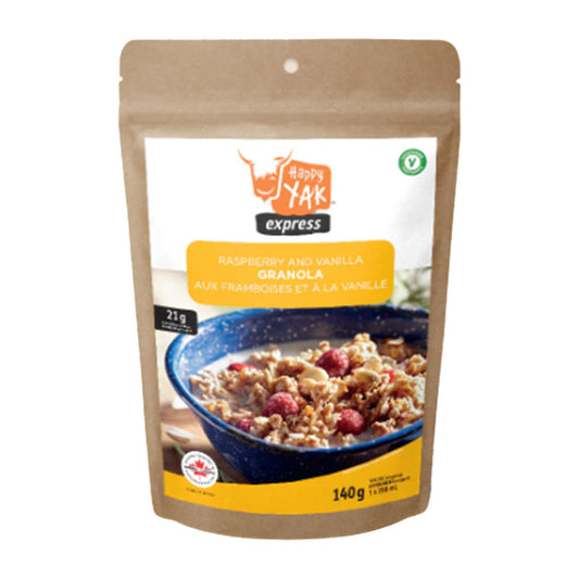 Raspberry & Vanilla Granola – Happy Yak Freeze-Dried Meals