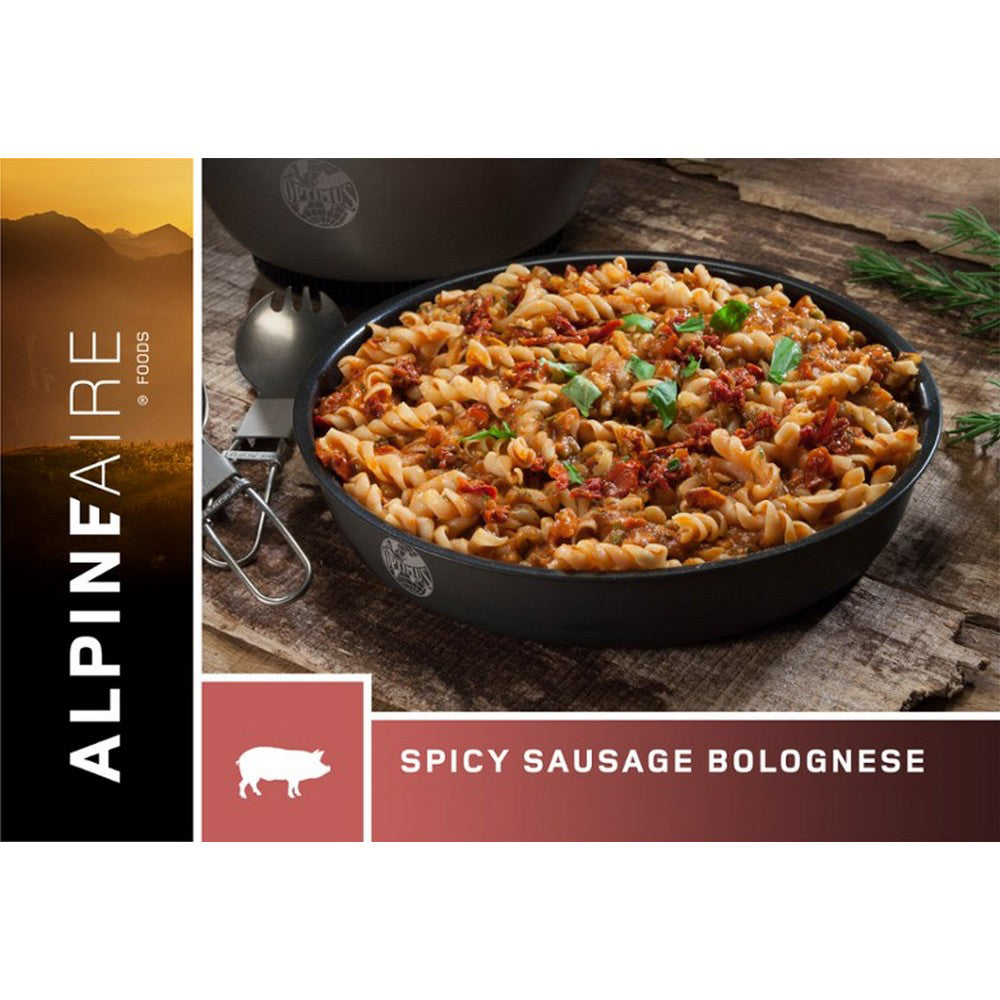 AlpineAire Spicy Sausage Bolognese Pasta - Freezedried Meal
