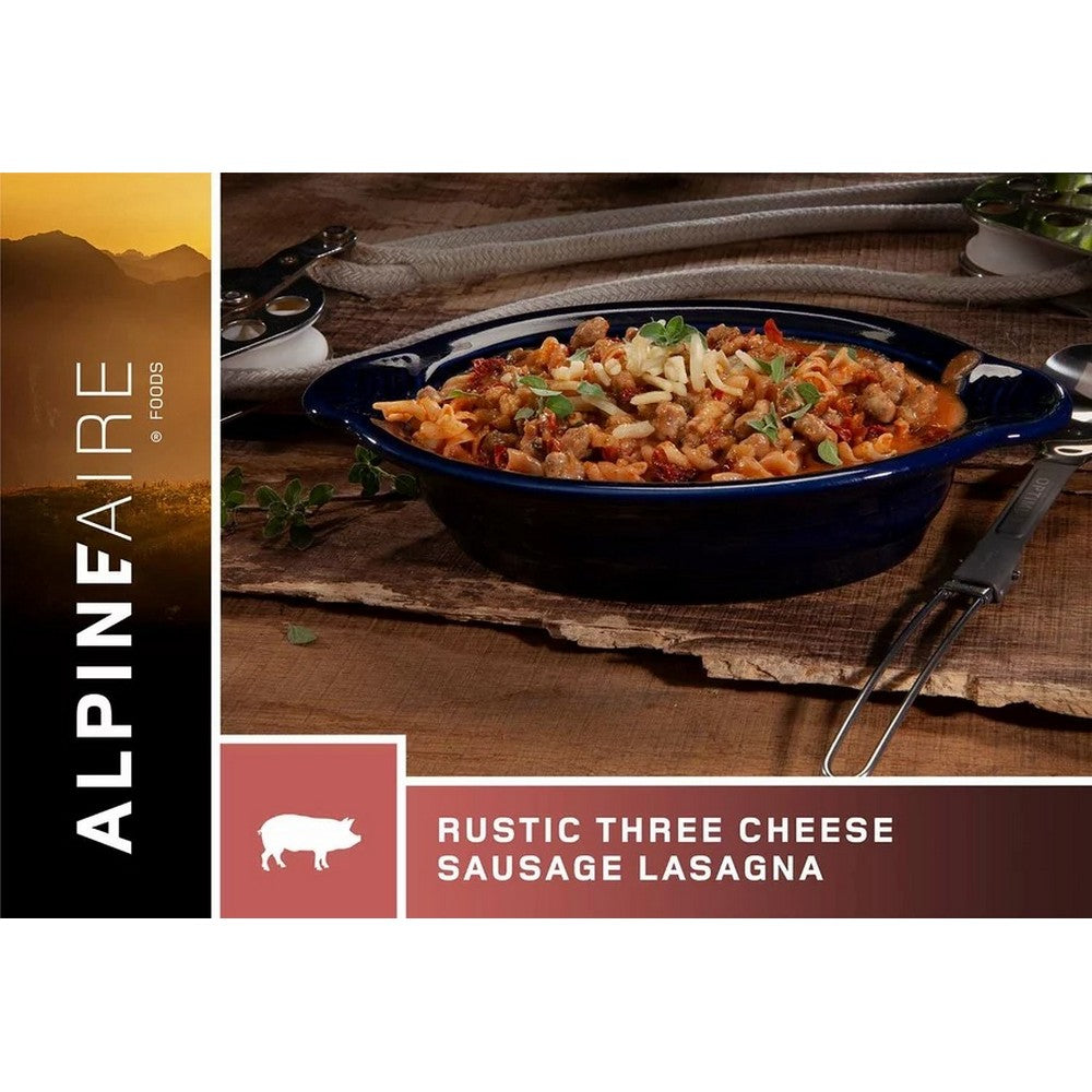 Alpine Aire Rustic Three Cheese Sausage Lasagna Freeze-Dried Meals