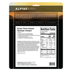 Alpine Aire Rustic Three Cheese Sausage Lasagna Freeze-Dried Meals
