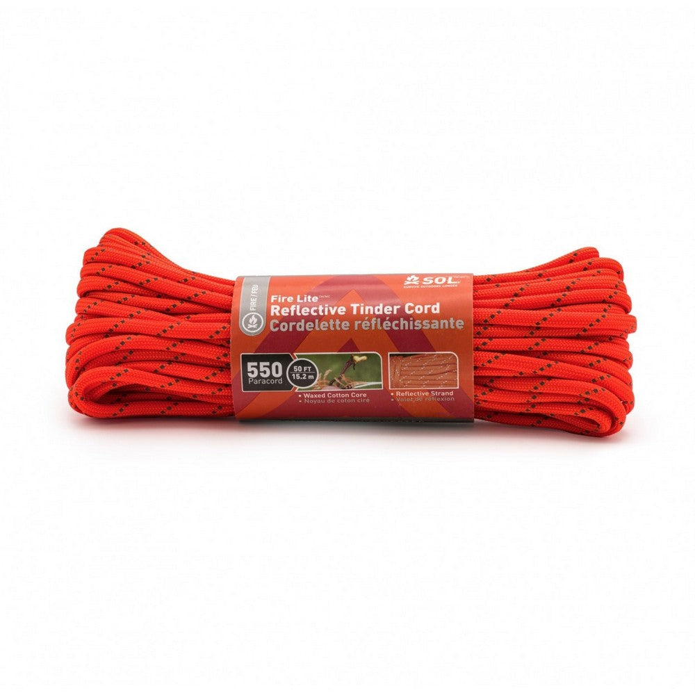 SOL Fire Lite Reflective Tinder Cord - 15.2 m