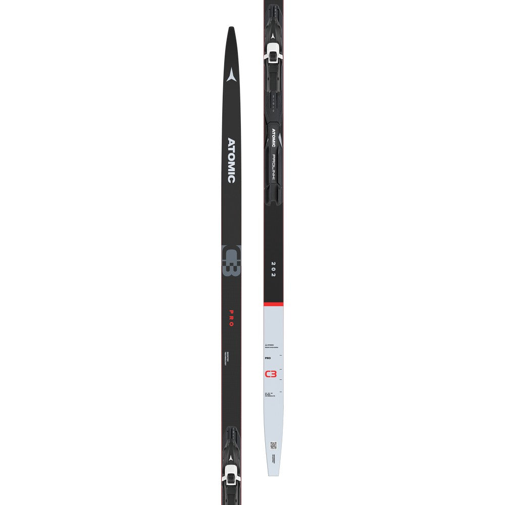 Skis de fond de classique Atomic Pro C3 Skintech avec fixations Shift Pro - HARD