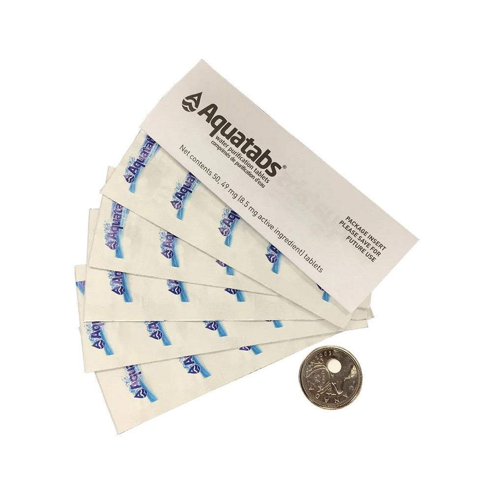 Comprimés de purification d'eau Aquatabs - boîte de 50