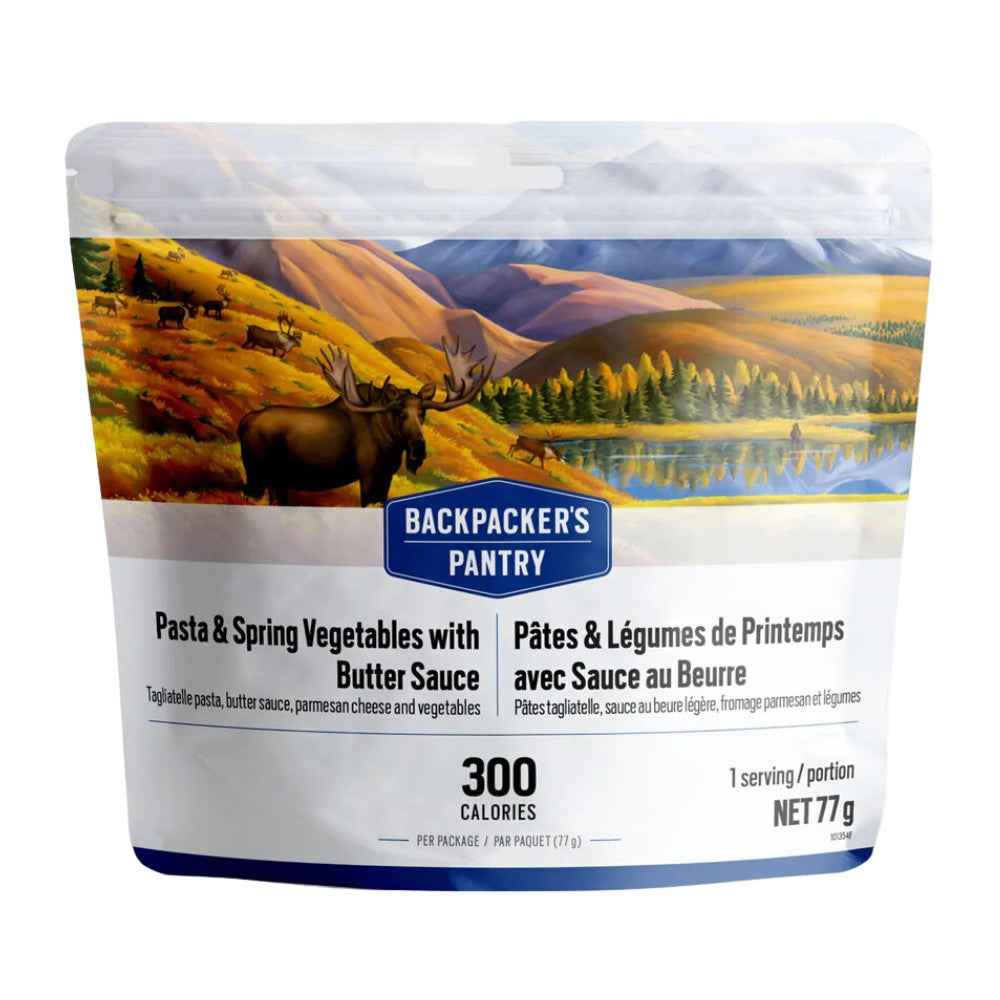 Backpacker's Pantry Pasta and Spring Vegetable with Butter Sauce Freezedried Meal