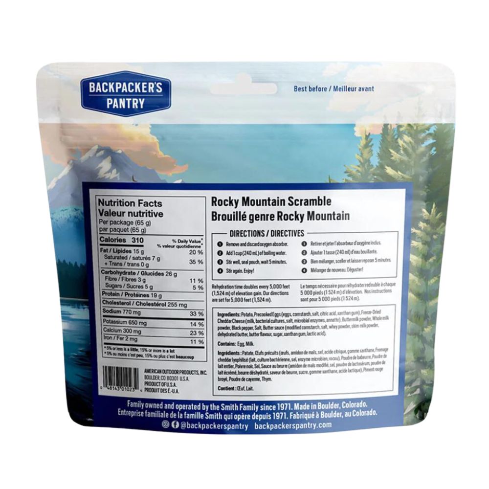 Backpacker's Pantry Rocky Mountain Scramble