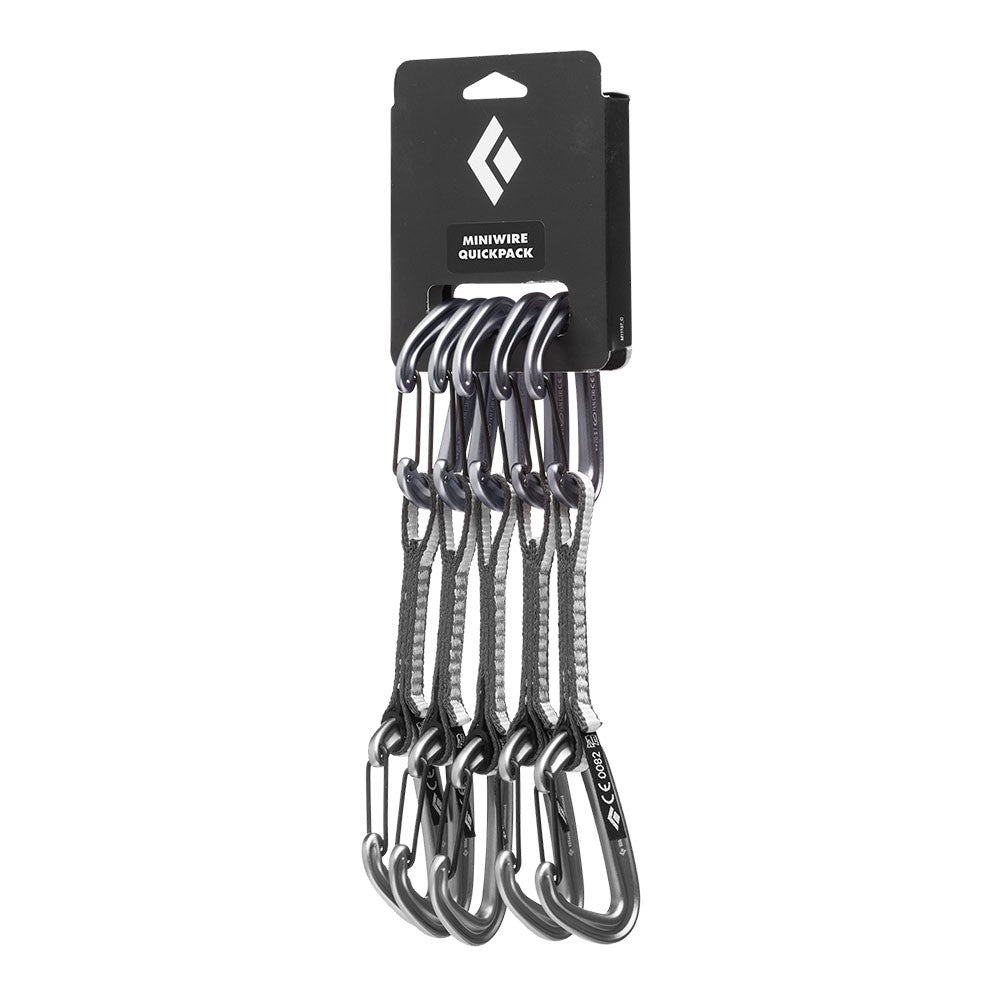 Black Diamond MiniWire Quickdraw 5-Pack - 12 cm
