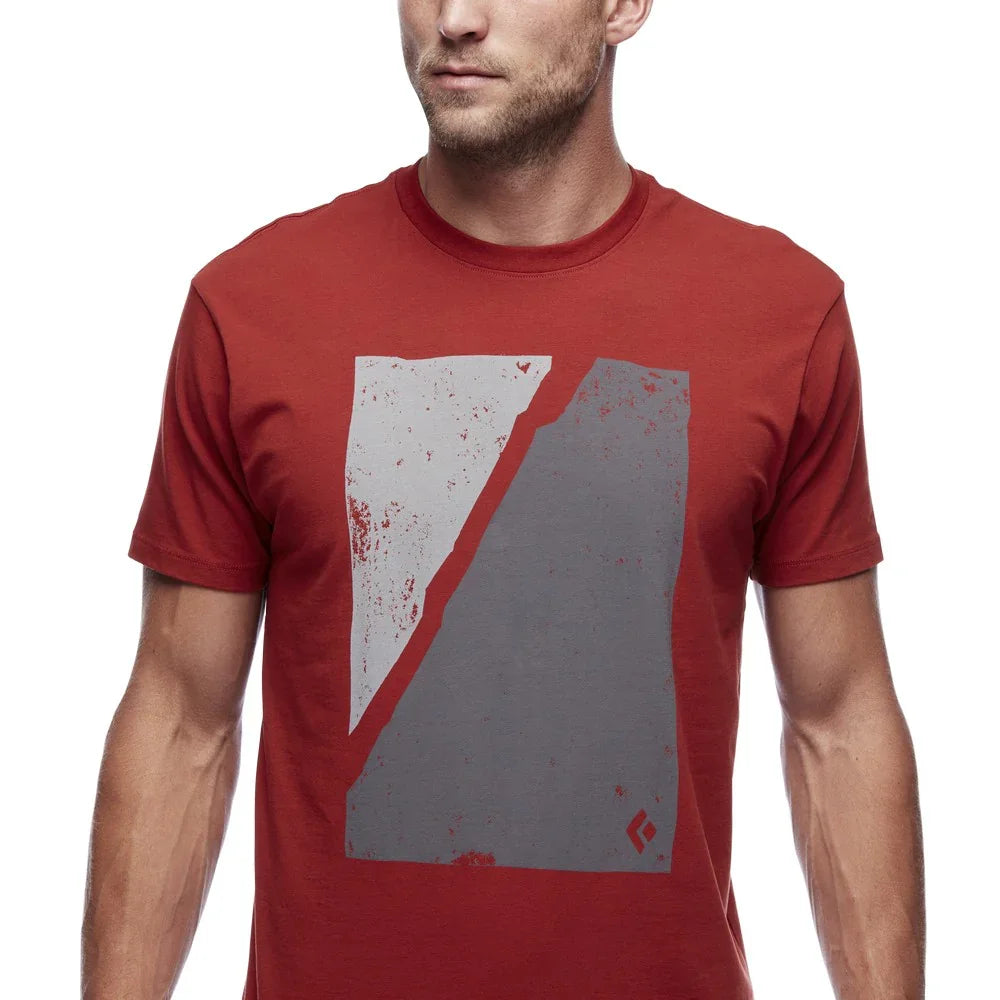 T-shirt Black Diamond Block Print Mountain (hommes)