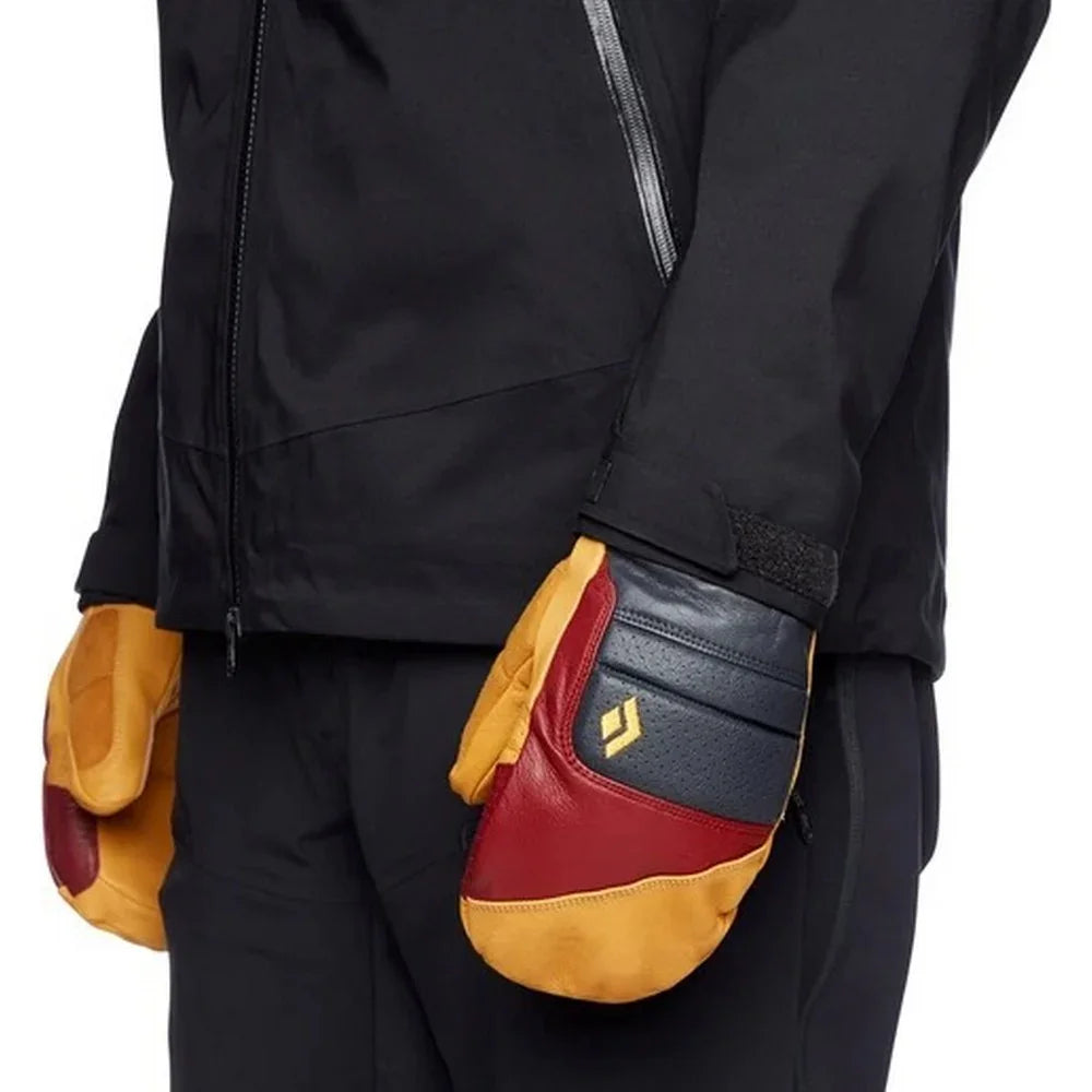 Black Diamond Spark Johnny Mittens - Amber/Dark Crimson