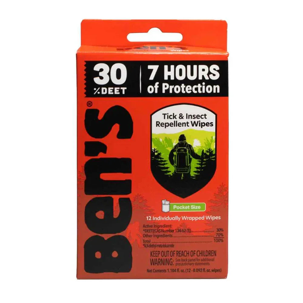 Ben’s 30 Tick & Insect Repellent Wipes