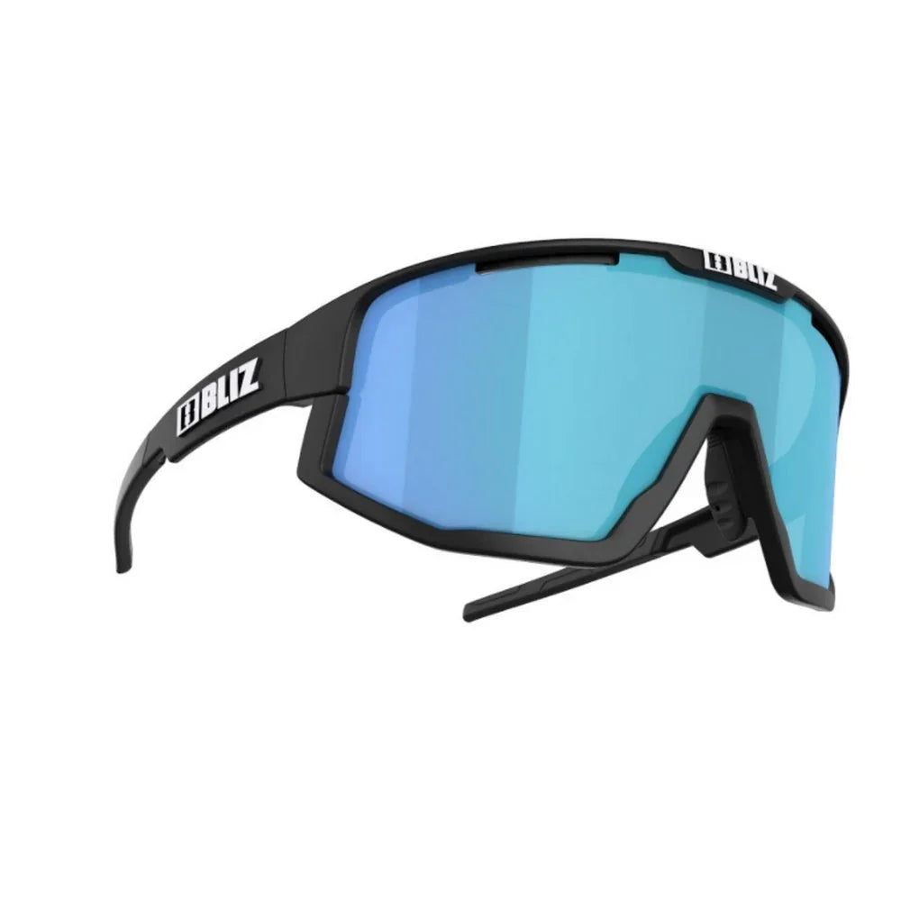 Lunettes de soleil Bliz Fusion avec lentille Smoke Blue Multi - Matt Black