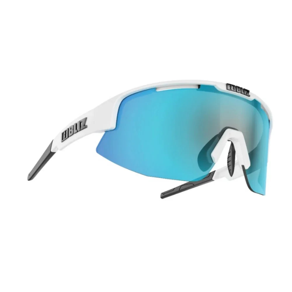 Bliz Matrix Sunglasses / Smoke Blue Multi Lens - White