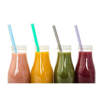 Colibri Reusable Silicone Straws 4-Pack w/ Cleaning Brush