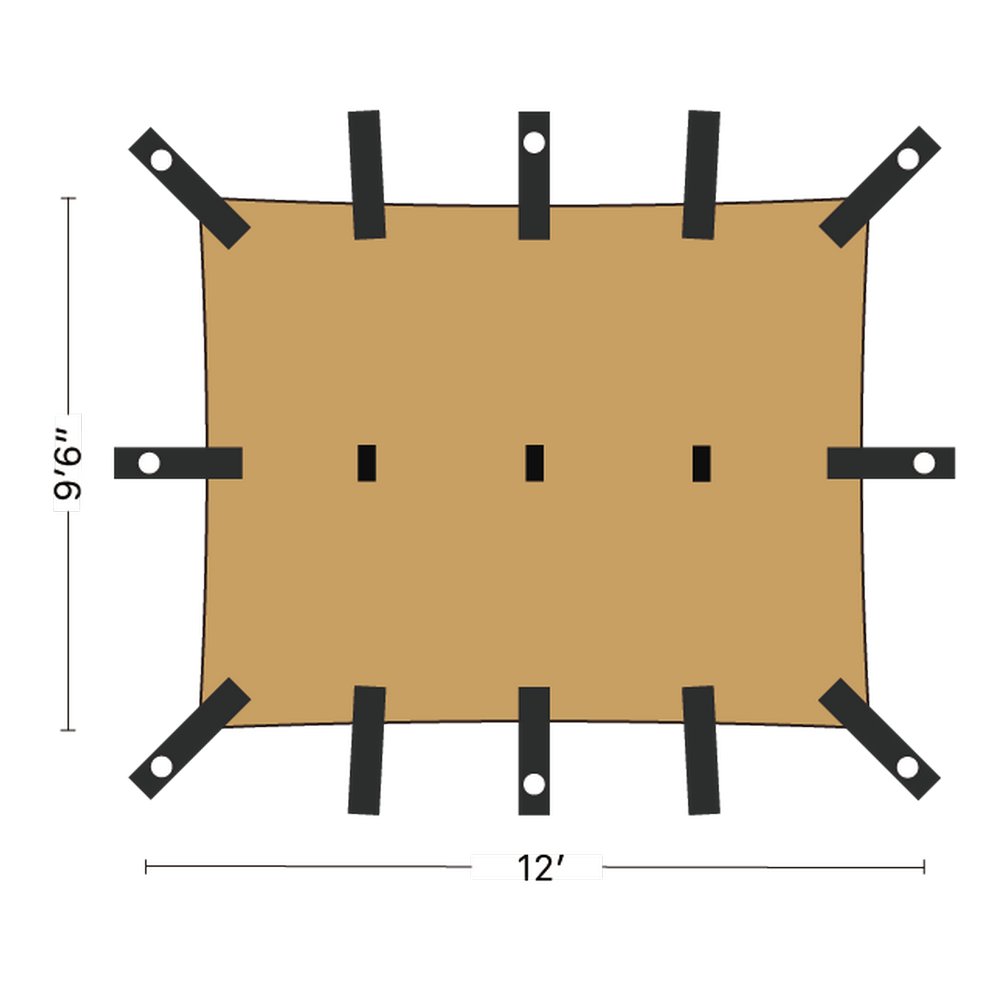 Bâche Chinook Heay Duty – 3,66m x 2.90 m