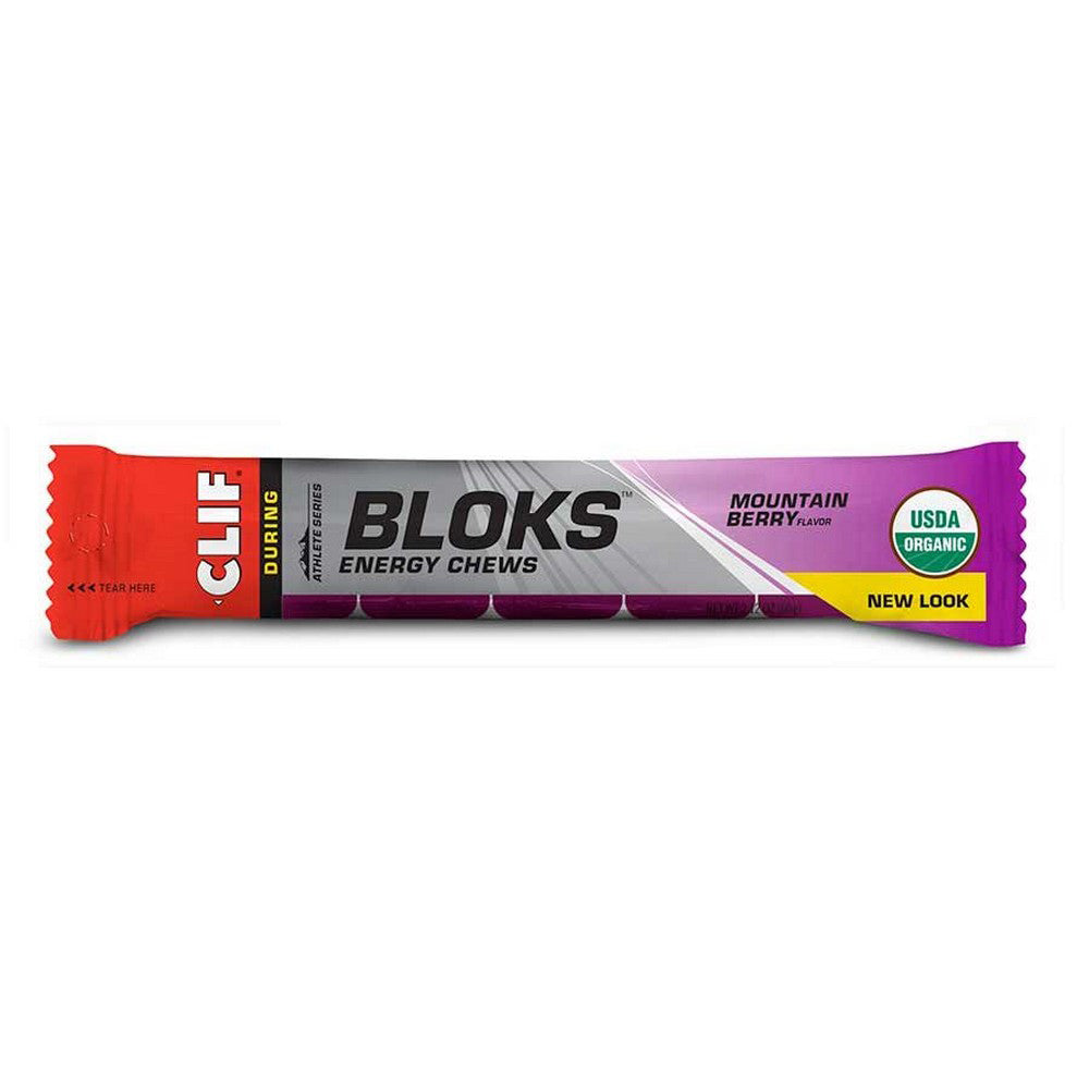 Friandise énergétique Clif Shot Bloks Fastpak baies des montagnes