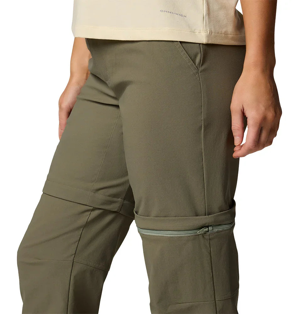 Pantalon De Randonnée Convertible Columbia - Femme Taille 8 US - Omni-Shield - Vert Kaki - Occasion
