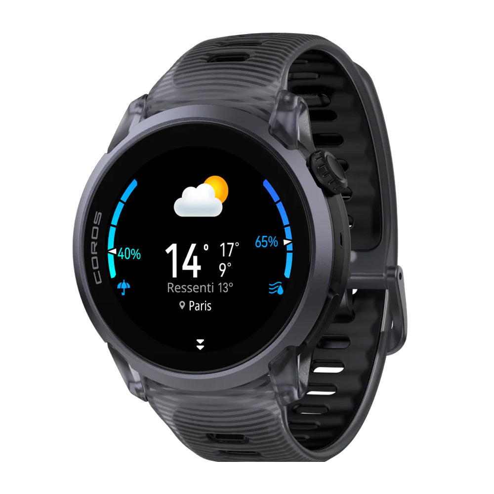 Montre d'entrainement Coros Pace 4 Aluminium - Black Crystal