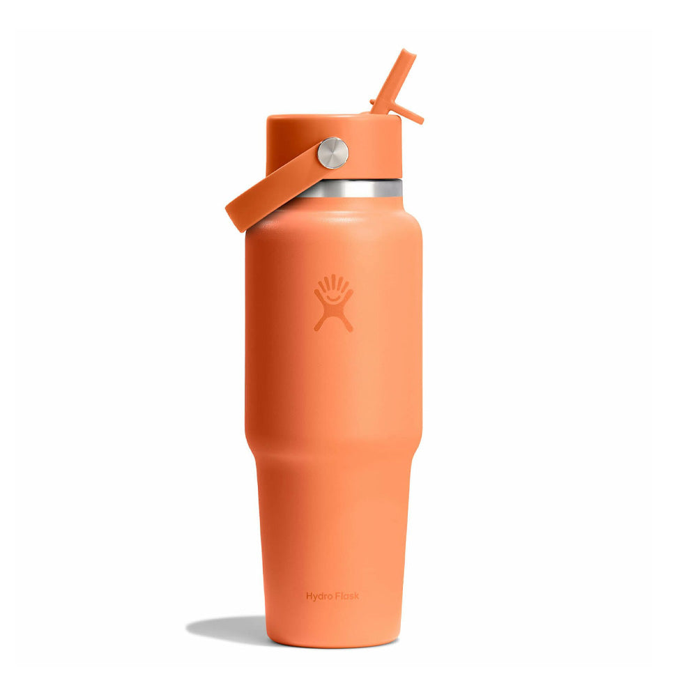 Bouteille isolée à goulot large hydroflask Straw Travel 946 Ml