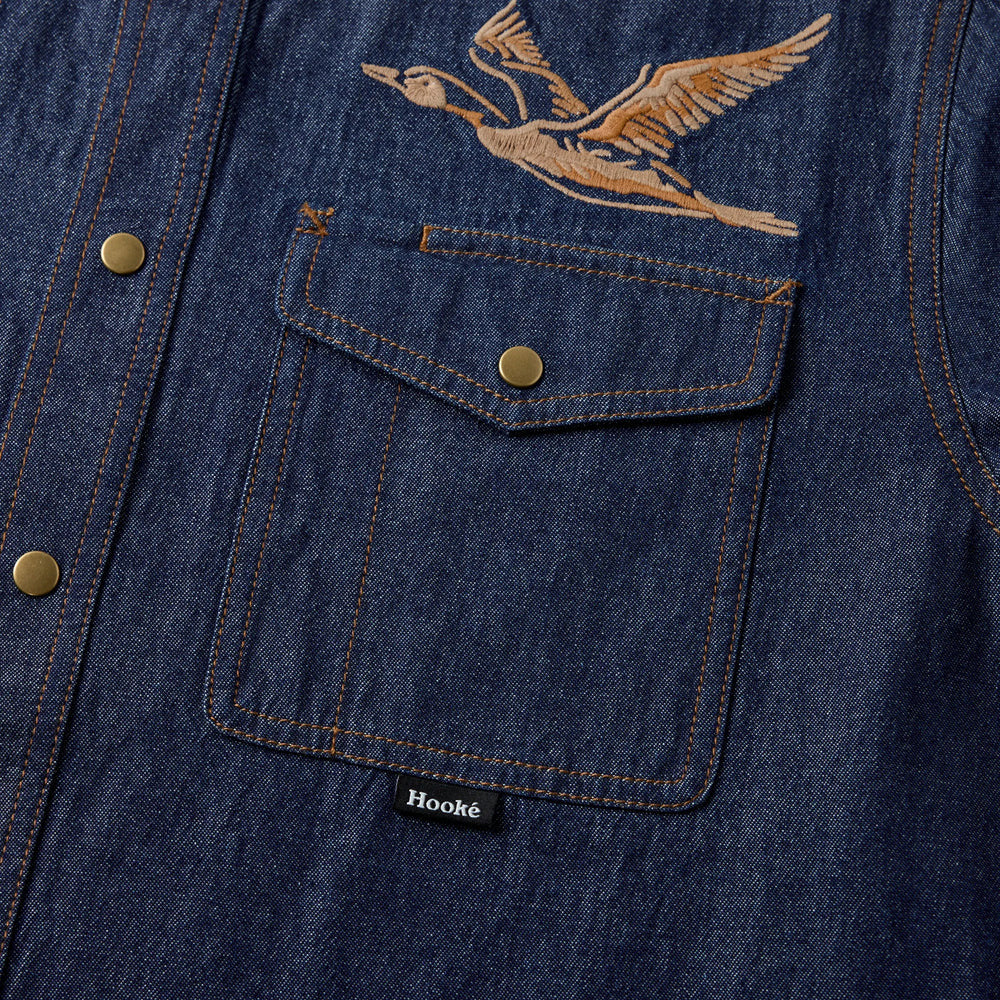 Hooké M's Flying Duck Denim Shirt
