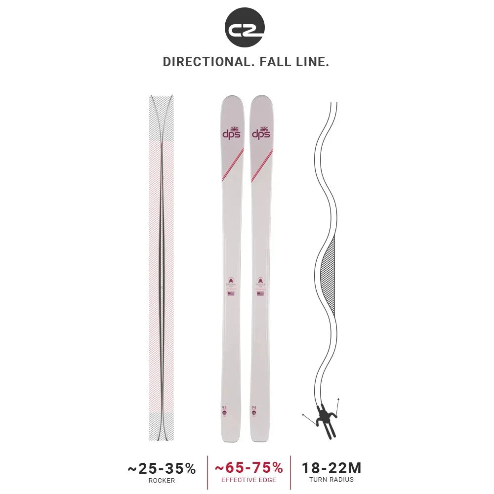 Skis de randonnée et de télémark DPS Pagoda Tour 94C2