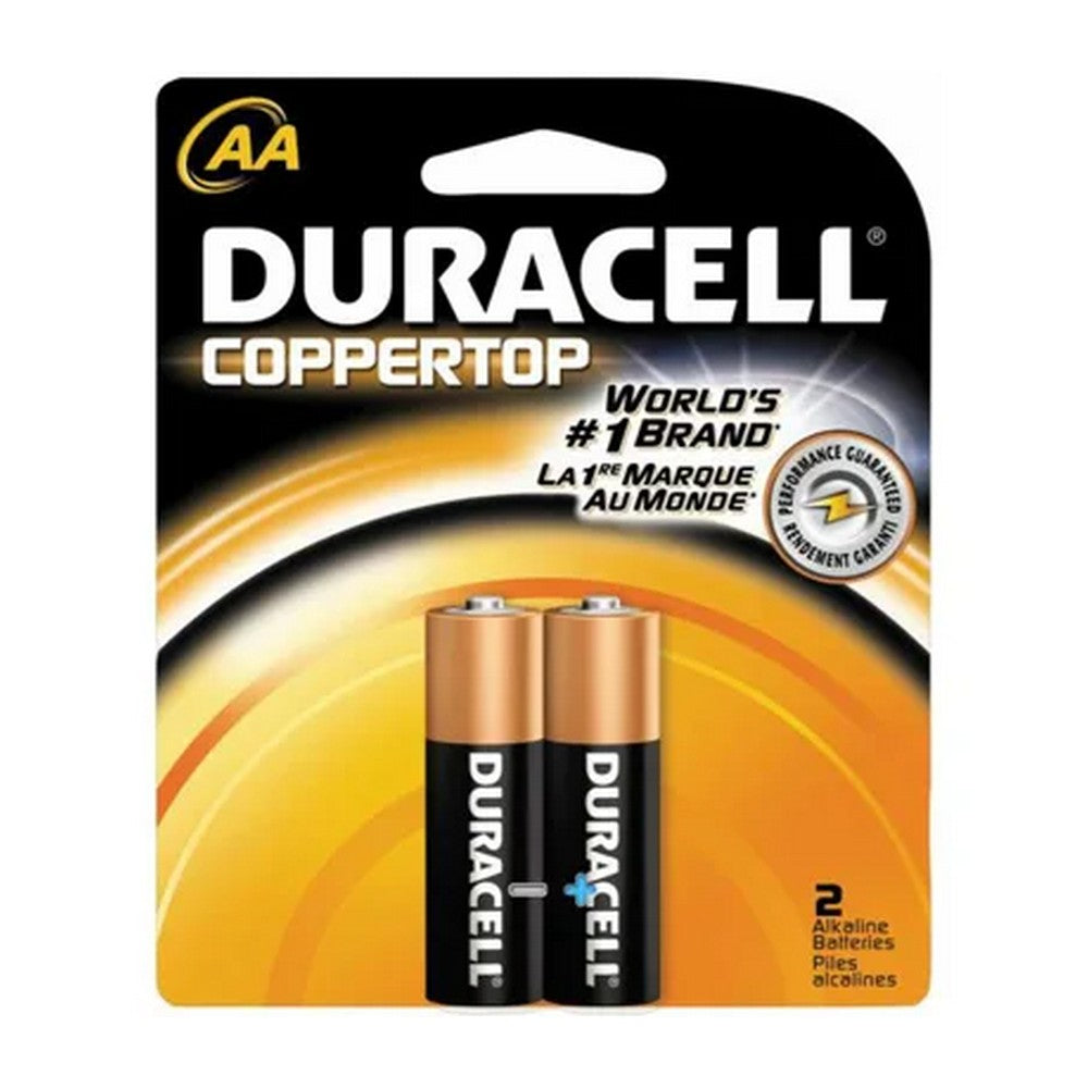 Paquet de 2 piles Duracell AA