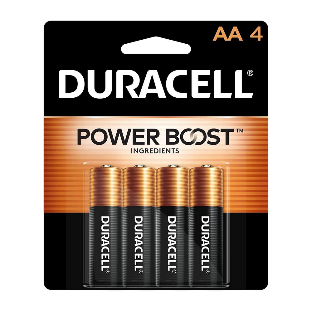 Paquet de 4 piles Duracell AA