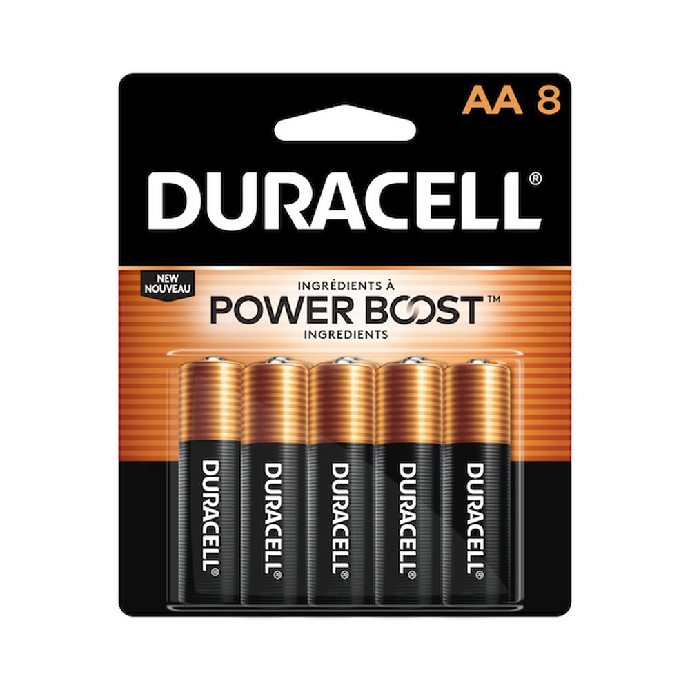 Paquet de 8 piles Duracell AA