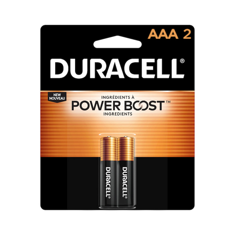 Paquet de 2 piles Duracell AAA