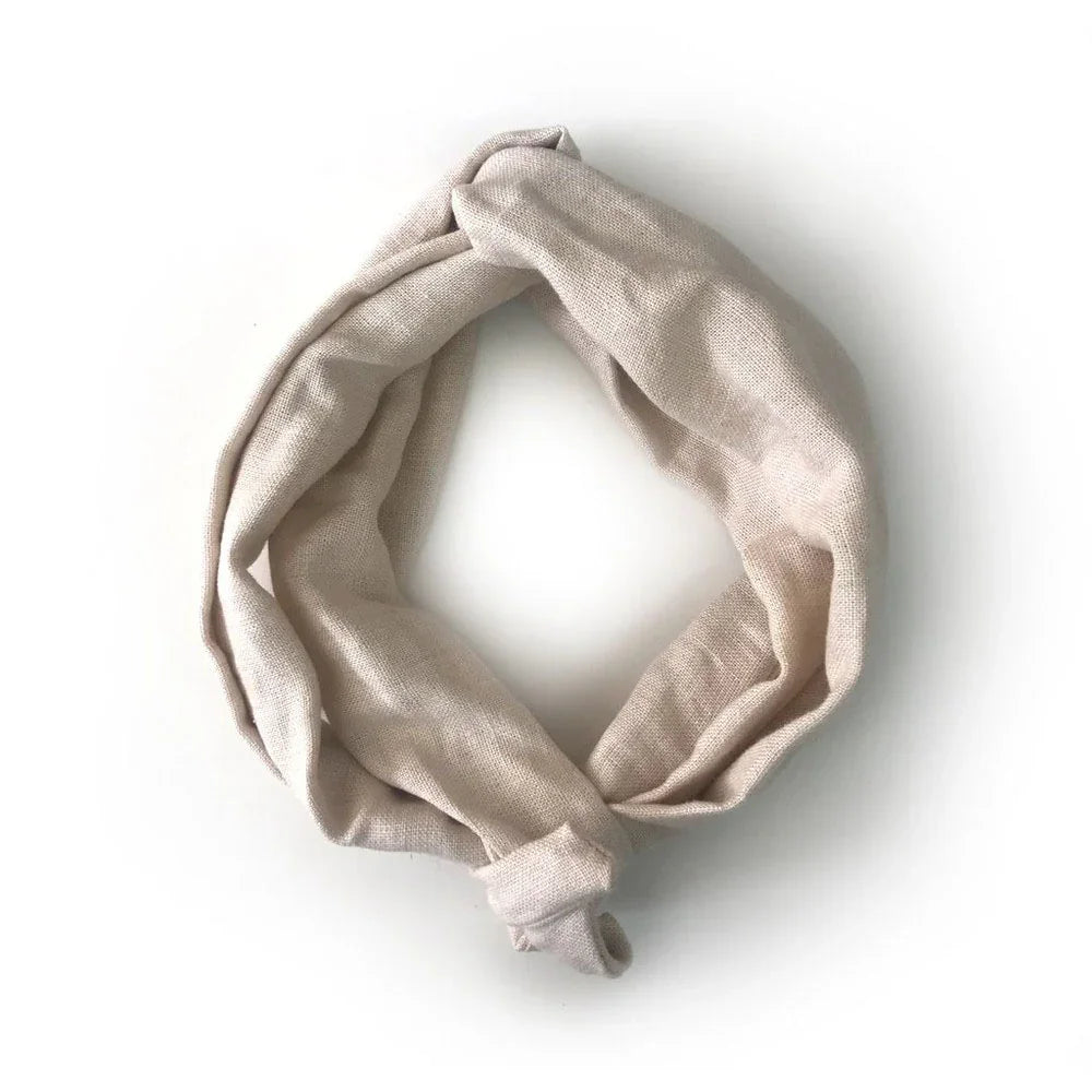 Bandeau XL torsadé en lin de Gibou (femmes)