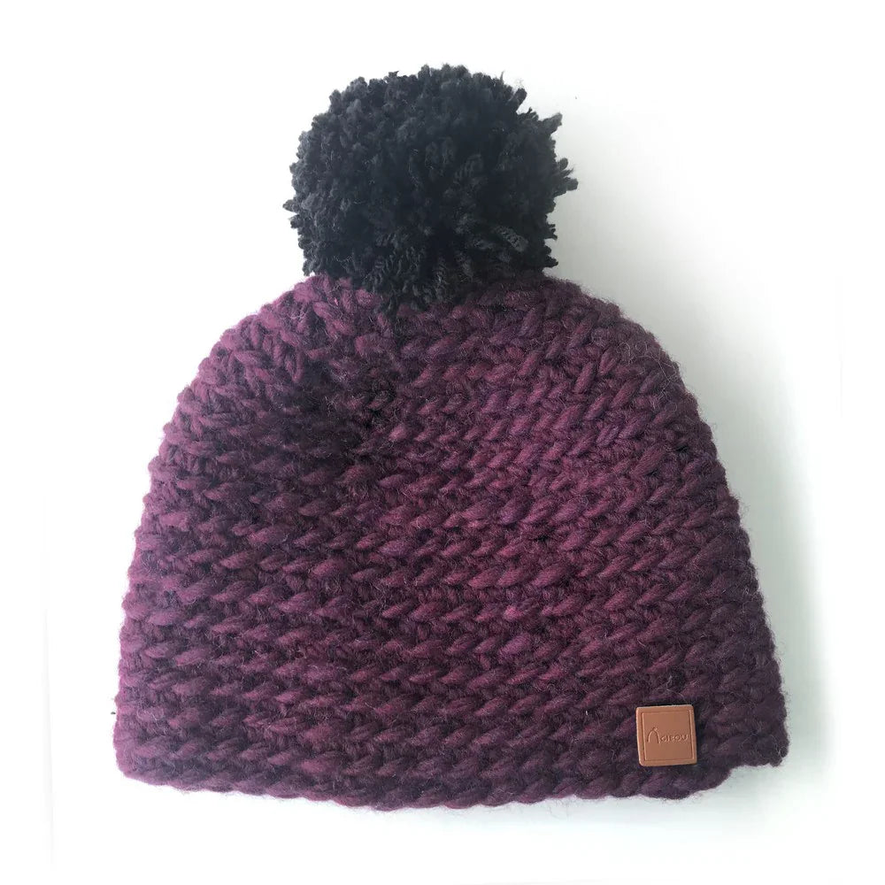 Tuque tricotée à la main de Gibou