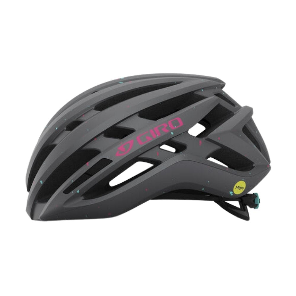 Casque de vélo Giro Agilis MIPS - Gris mat/vert (femmes)