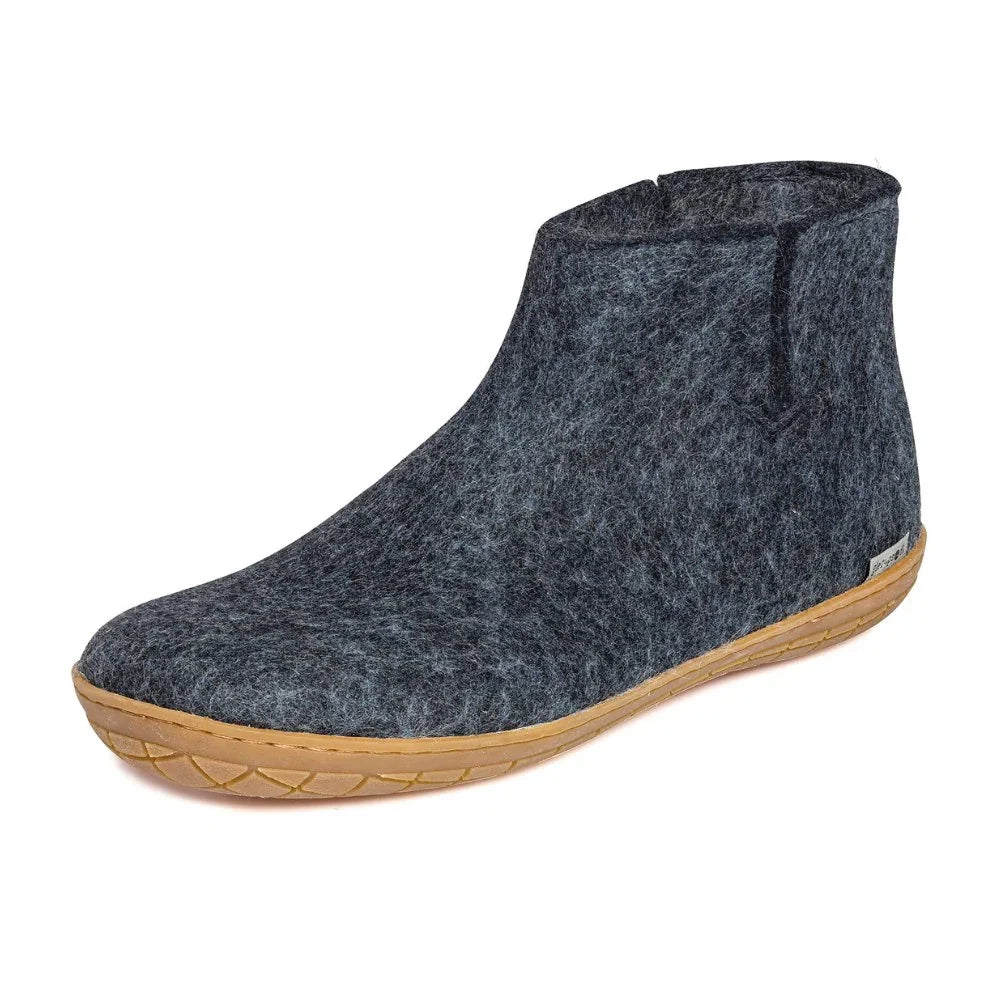 Glerups Wool Booties with Rubber Outsole (unisex)