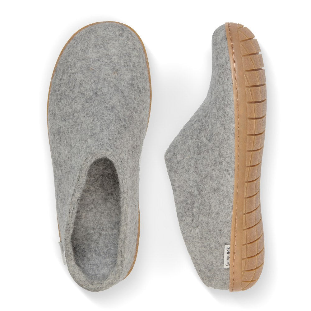 Glerup Wool Slippers with Rubber Outsole