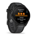 Montre d'entraînement Garmin Forerunner 165 Music – Noir et gris