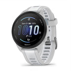 Montre d'entraînement Garmin Forerunner 165 Music – Blanc et gris clair