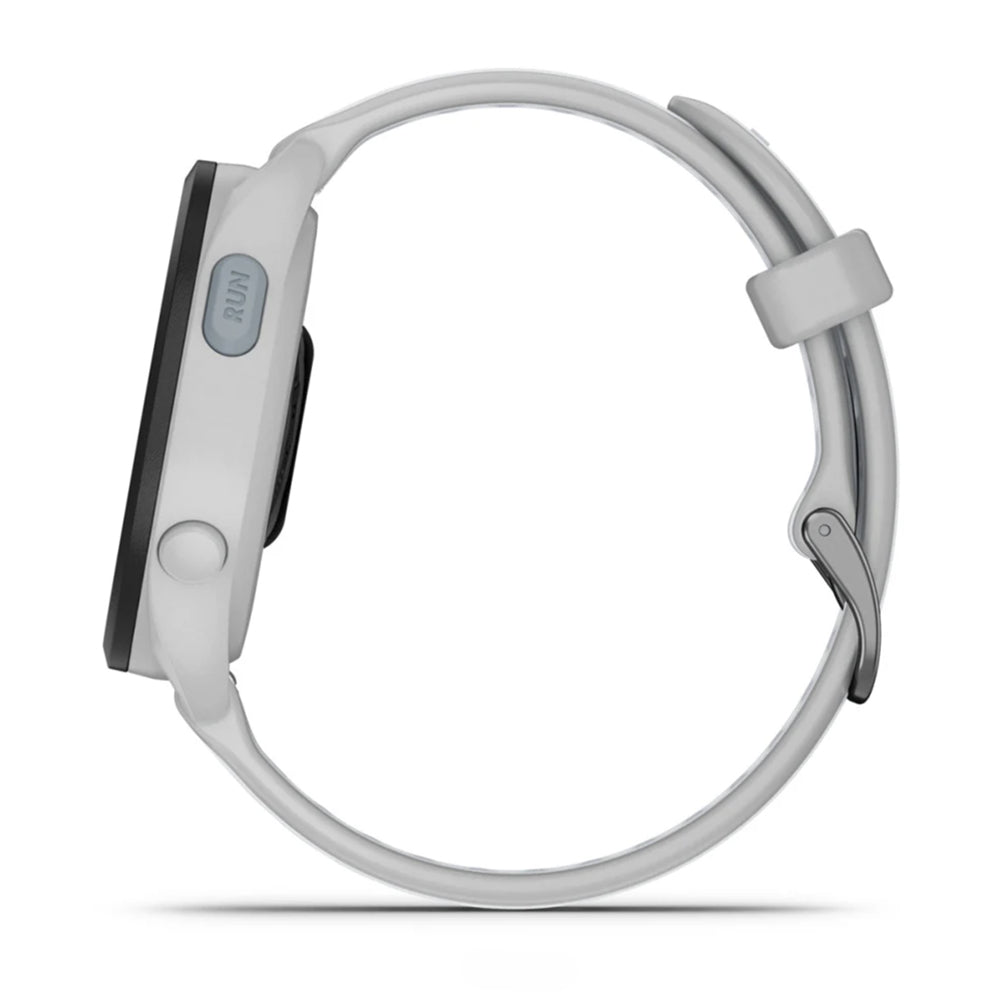 Montre d'entraînement Garmin Forerunner 165 Music – Blanc et gris clair