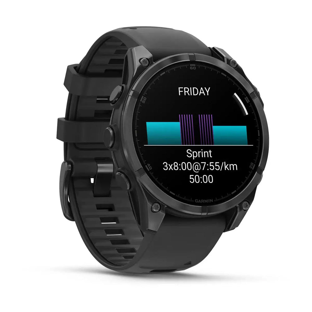 Montre d'entraînement Garmin Fenix 8 47 mm – Slate Grey