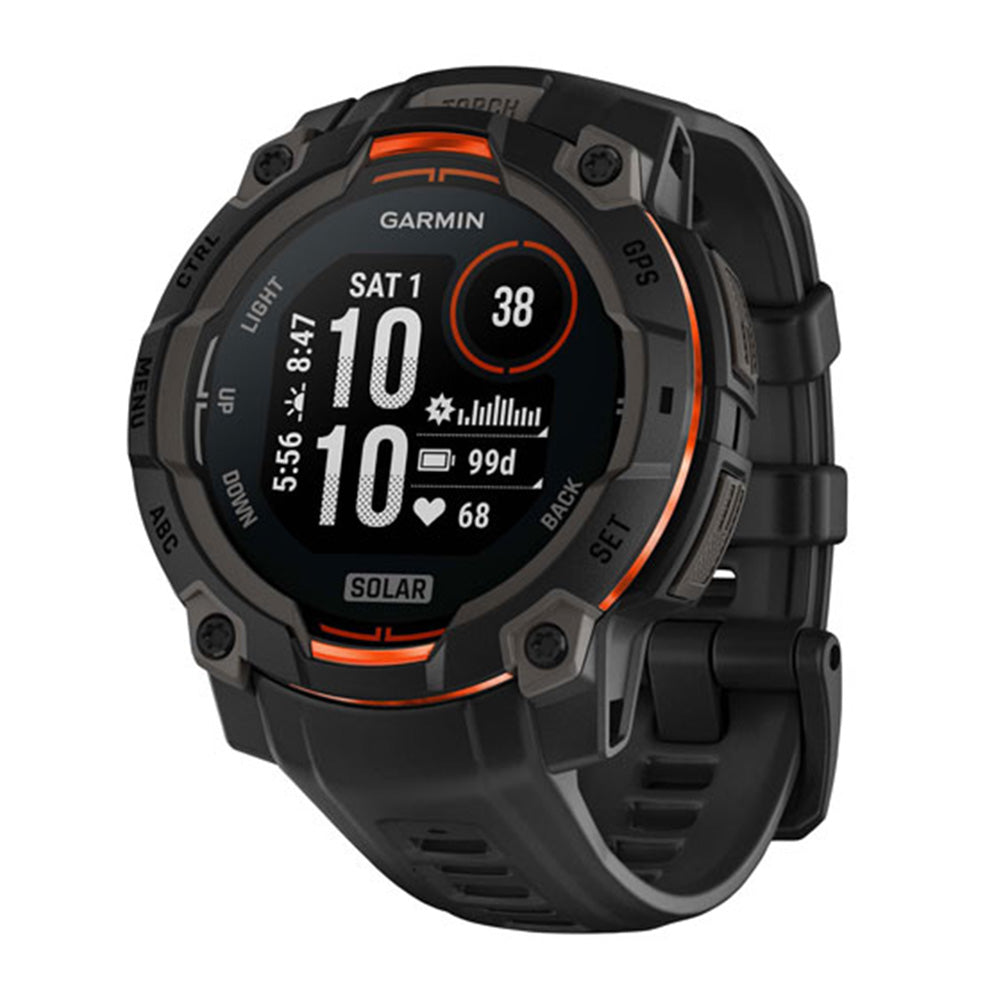 Montre d'entrainement Garmin Instinct 3 45 mm – Solar Black