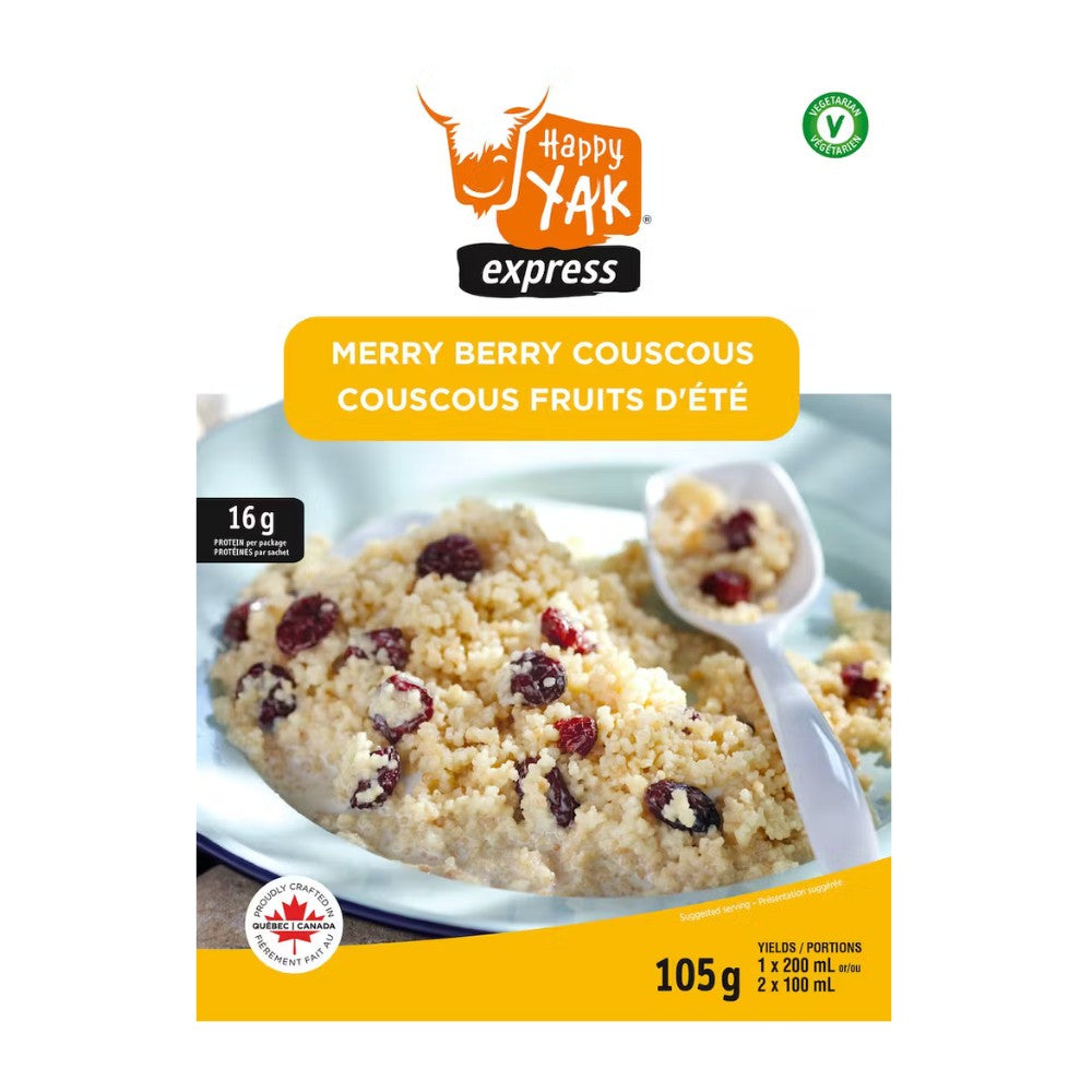 Happy Yak Merry Berry Couscous Freezedried Meals