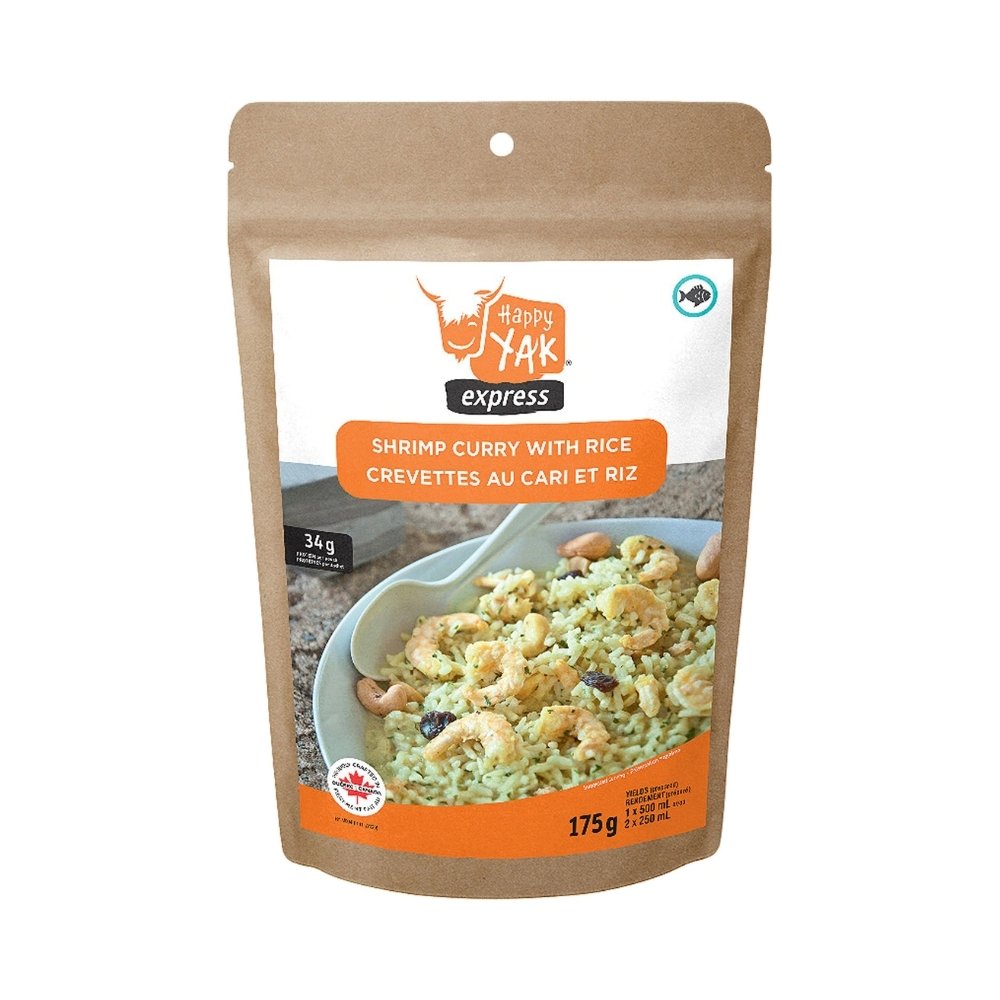Shrimp Curry with Rice - Happy Yak Freeze-Dried Meals