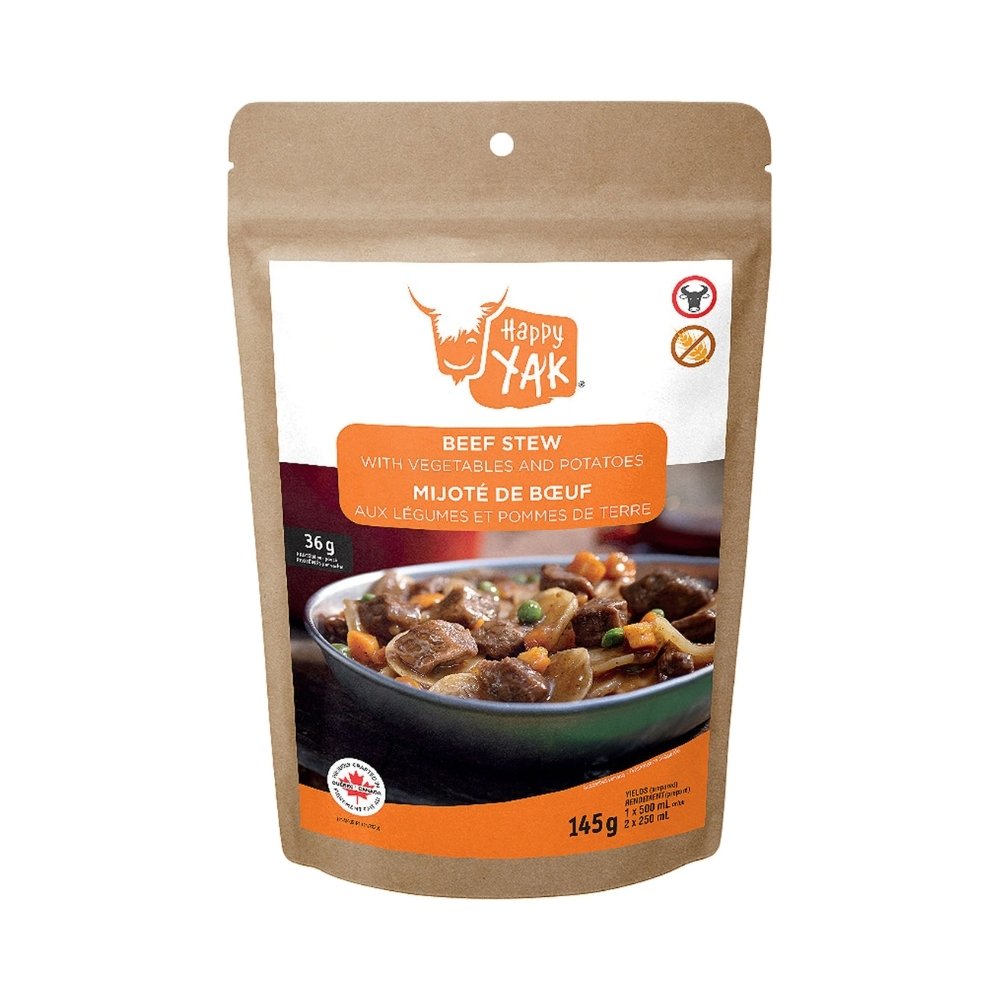 Beef Stew with Vegetables and Potatoes - Happy Yak Freeze-Dried Meals