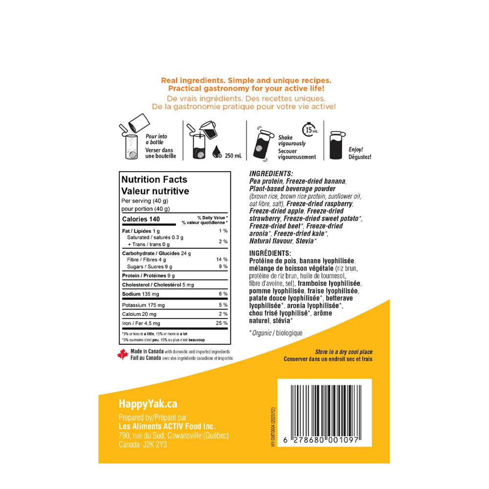 Smoothie Happy Yak Smooth-Ease – Nectar Rubis