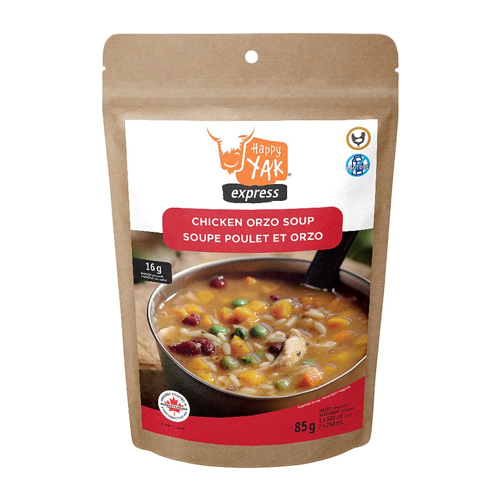 Happy Yak Chicken Orzo Soup (Express) Freeze-Dried Meal