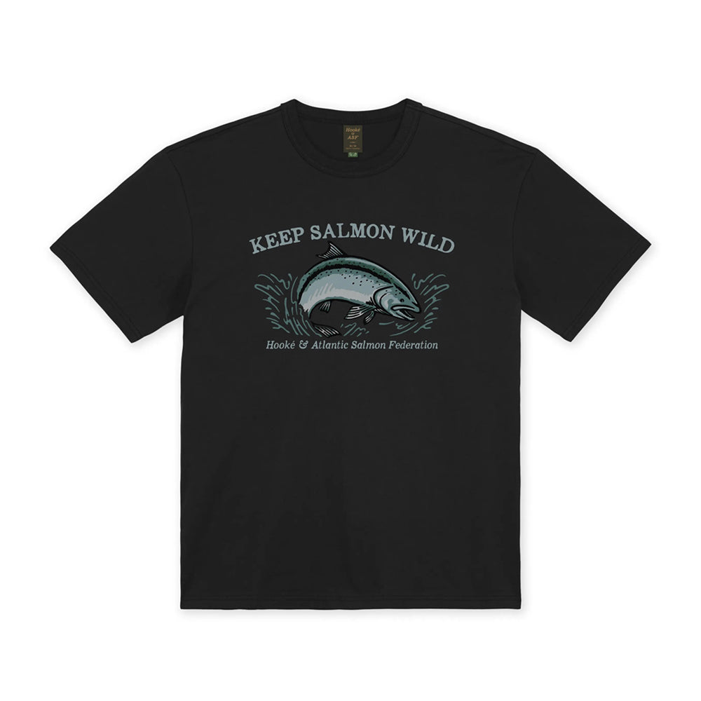 T-shirt Hooké Keep Salmon Wild (hommes)
