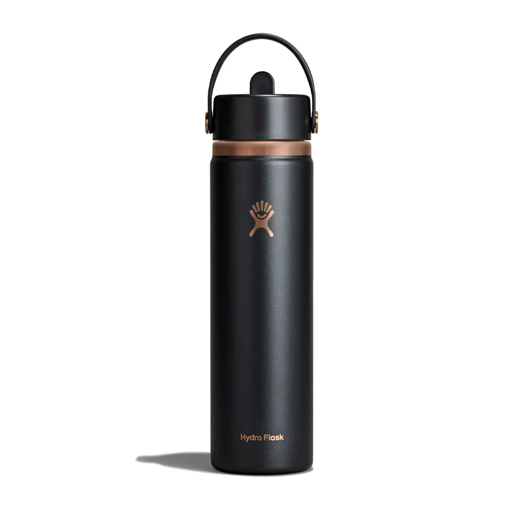 Bouteille isolée à goulot large Hydro Flask Flex Straw Cap - 710 ml
